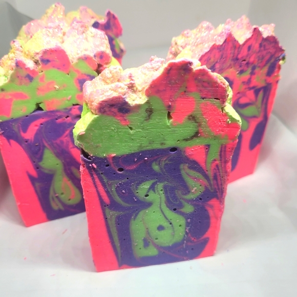 sassy soaps collection Bath & Body Handmade 2 Large Heavy Scented Lilac Soap Bars With Goats